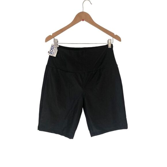 5/$25 SALE Brand New Boom Boom Jeans BBJ Black Biker High Rise Shorts Large - Picture 4 of 17